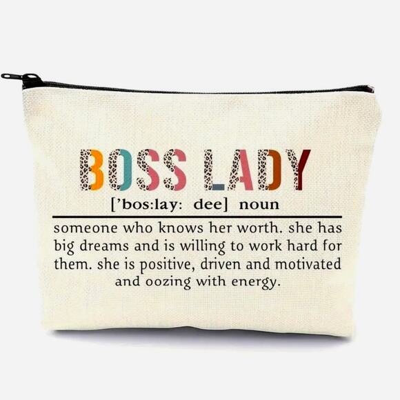 Boss Lady Cosmetic Bag 8" x 7" - Picture 2 of 6